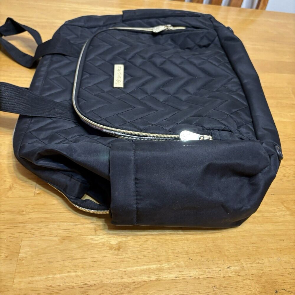 Fisher-Price Harper Frame Bag Tote Travel Diaper Quilted Black Insulated Pouch - Picture 9 of 16